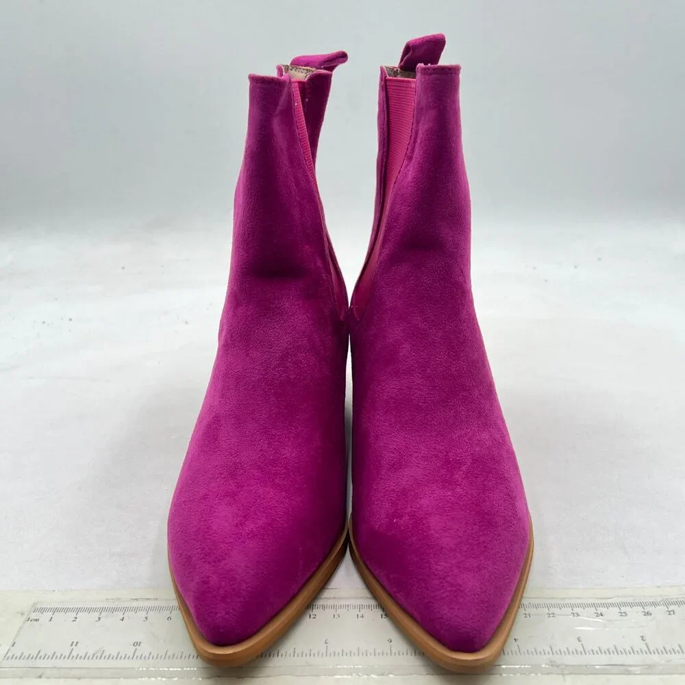 Women's Fuchsia Suede Ankle Boot